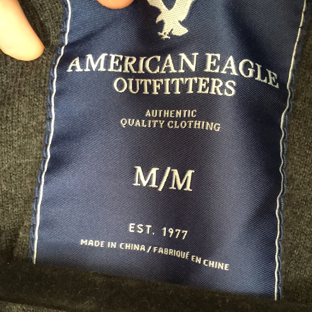 Medium AMERICAN EAGLE Striped Turtleneck Sweater, Preppy, Collegiate, Fall - Picture 8 of 11